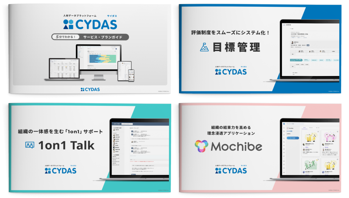 CYDASのすべてがわかる！製品資料４点セット